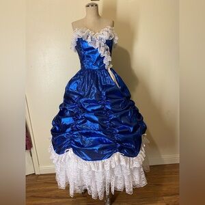 Vintage 80’s Metallic Blue Lame’ Party Dress
Prom, pageant, Southern Bell